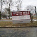 Doctors Medical Dental Center sign with multiple practice listings in Columbus Ohio