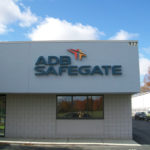 ADB Safegate sign on building