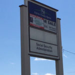 outdoor sign for shopping center for multiple businesses featuring 5/3 Bank