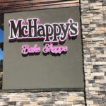 outdoor sign for McHappy's Bake Shoppe